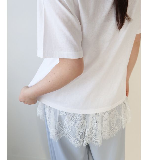  「《WEB限定アイテム》レースレイヤードスカート（付け裾)」|その他|