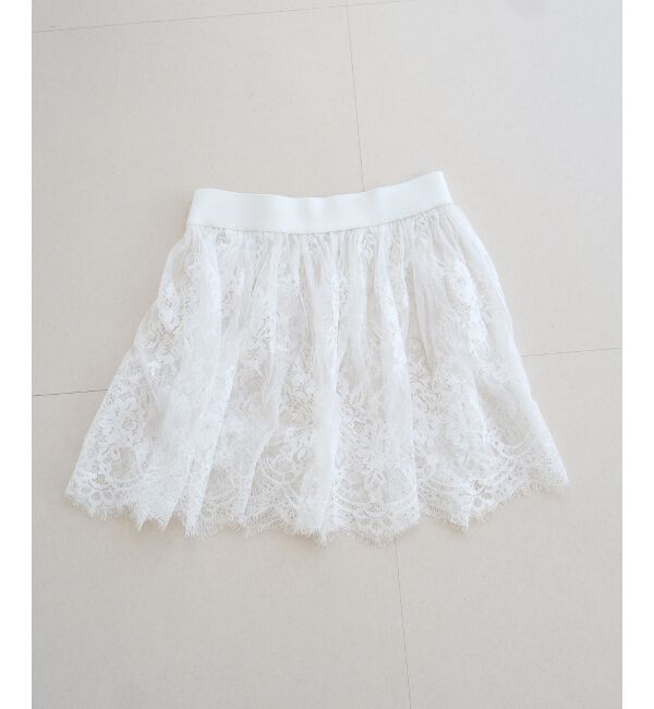  「《WEB限定アイテム》レースレイヤードスカート（付け裾)」|その他|