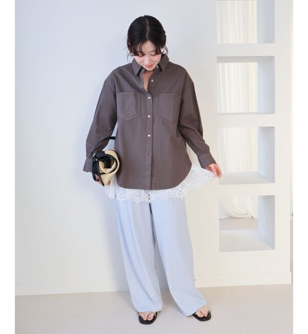  「《WEB限定アイテム》レースレイヤードスカート（付け裾)」|その他|