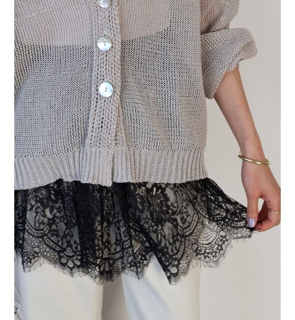  「《WEB限定アイテム》レースレイヤードスカート（付け裾)」|その他|