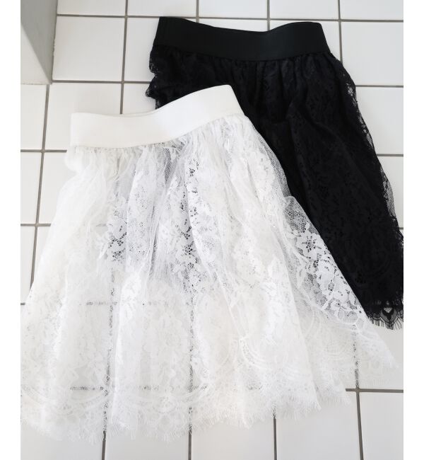  「《WEB限定アイテム》レースレイヤードスカート（付け裾)」|その他|
