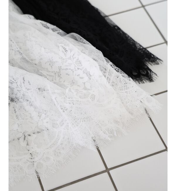  「《WEB限定アイテム》レースレイヤードスカート（付け裾)」|その他|