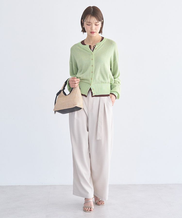 earth music&ecology「アソートツータックベルトパンツ」|その他|