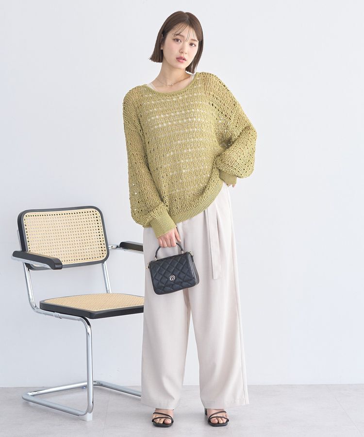 earth music&ecology「アソートツータックベルトパンツ」|その他|