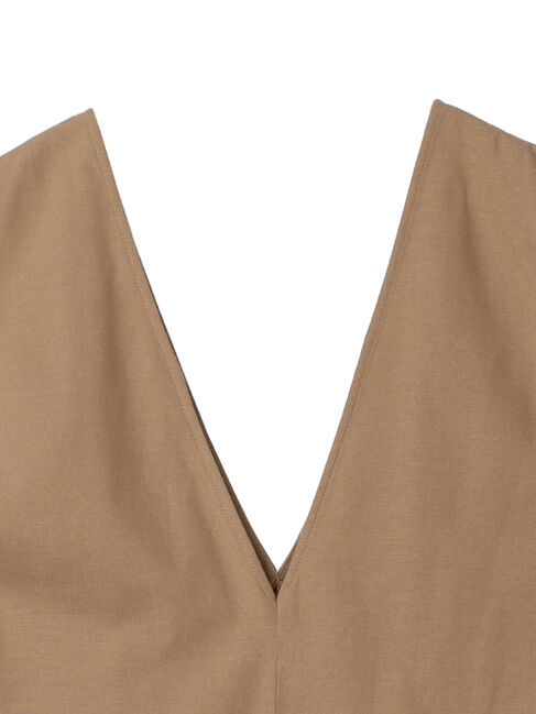  「綿麻混サロペット」|オールインワン|