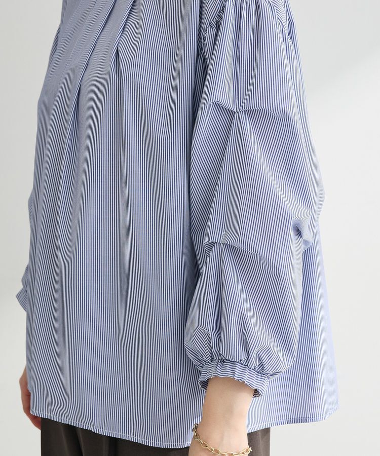 Green Parks「イージーケア袖タックブラウス」|シャツ・ブラウス|