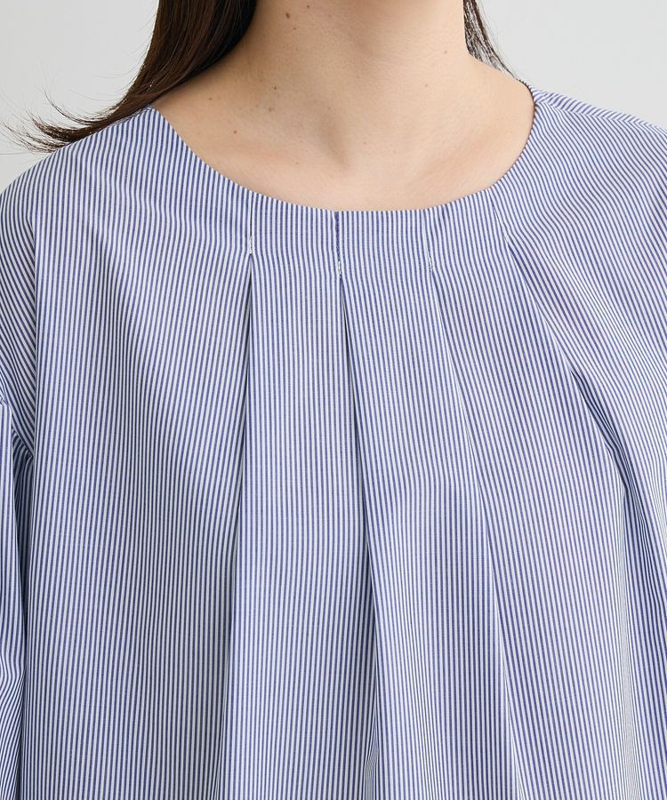 Green Parks「イージーケア袖タックブラウス」|シャツ・ブラウス|