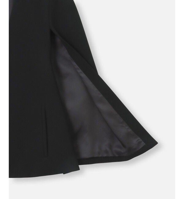 LOULOU WILLOUGHBY「【LOULOU WILLOUGHBY】◇リトルブラックケープジャケット」|ノーカラージャケット|