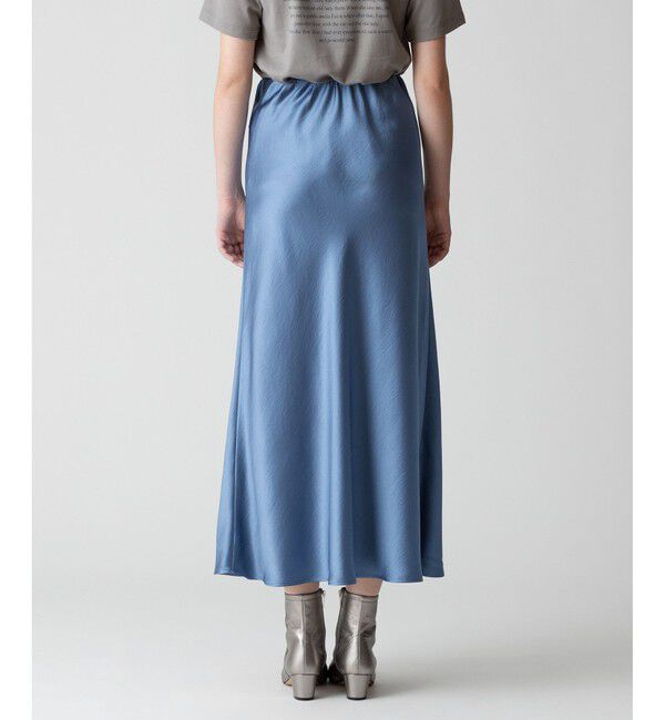 allureville「サテンバイヤスナロースカート」|スカート|