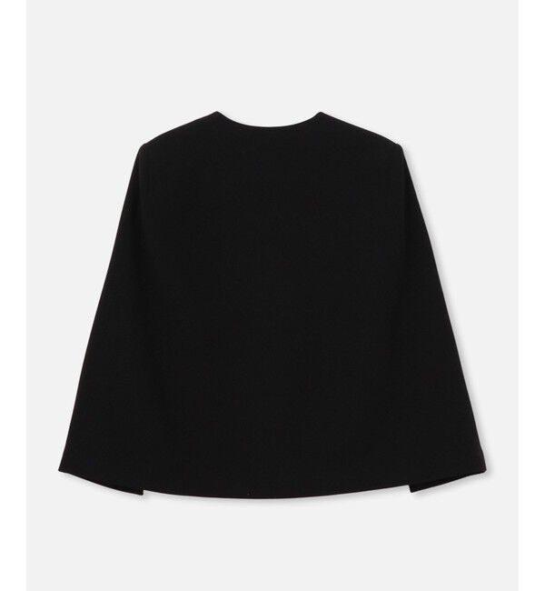 LOULOU WILLOUGHBY「【LOULOU WILLOUGHBY】◇ リトルブラックケープジャケット」|ノーカラージャケット|