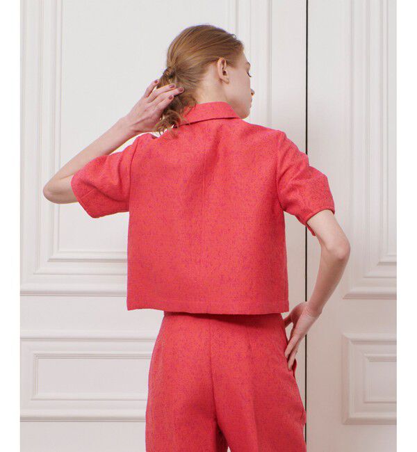 LOULOU WILLOUGHBY「【LOULOU WILLOUGHBY】グログランフリルブラウス」|シャツ・ブラウス|