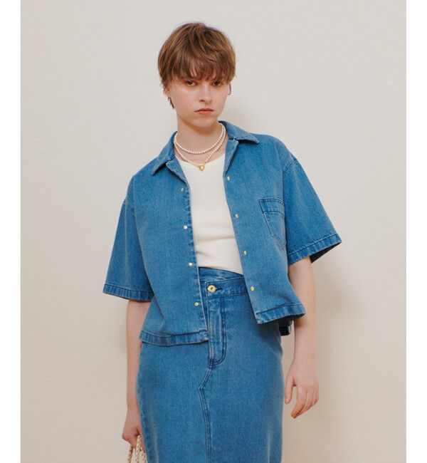 allureville「デニムボクシーシャツ」|シャツ・ブラウス|