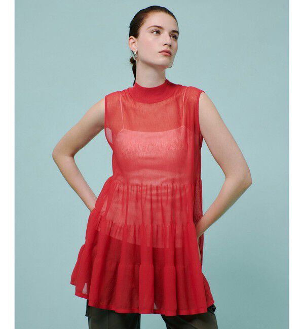 allureville「シアーティアードチュニック」|ニット・セーター|