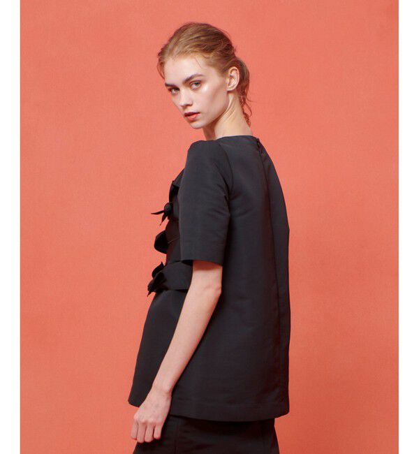 LOULOU WILLOUGHBY「【LOULOU WILLOUGHBY】ランダムリボンタフタブラウス」|シャツ・ブラウス|