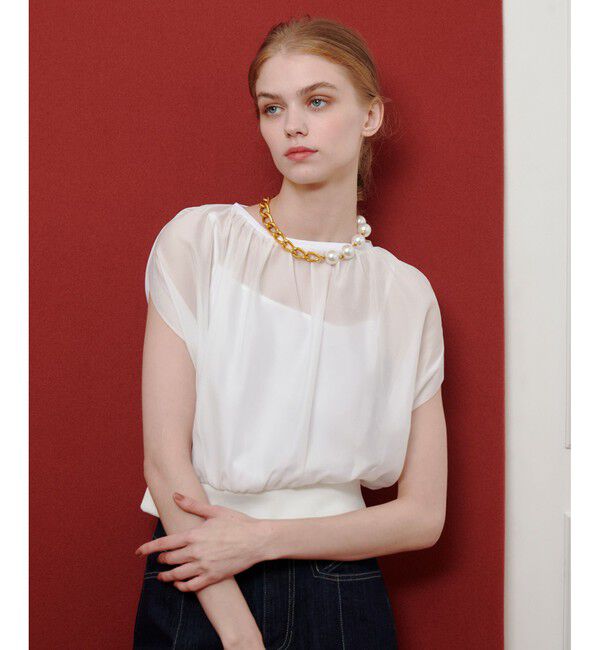 LOULOU WILLOUGHBY「【LOULOU WILLOUGHBY】キャミソールドッキングプルオーバー」|Tシャツ・カットソー|