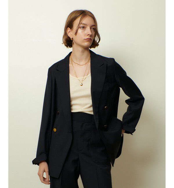allureville「トリアセサイロピークドラペルジャケット」|テーラードジャケット|
