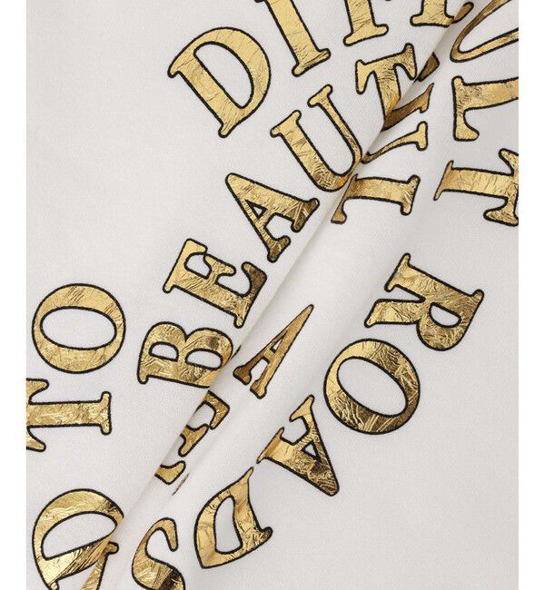 allureville「クラッキング箔ロゴT」|Tシャツ・カットソー|