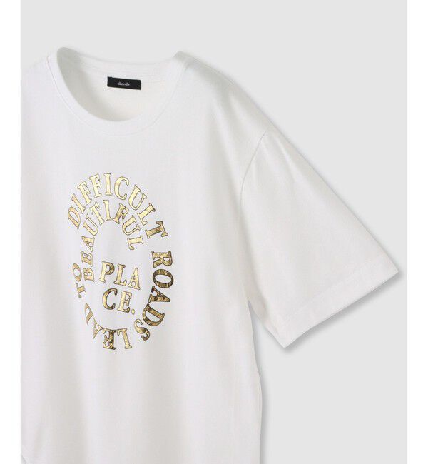 allureville「クラッキング箔ロゴT」|Tシャツ・カットソー|