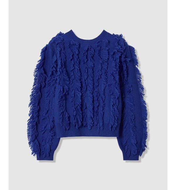 allureville「フリンジシャギー２WAYプルオーバー」|ニット・セーター|