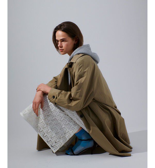 allureville「ステンカラーフレアコート」|ダッフルコート|