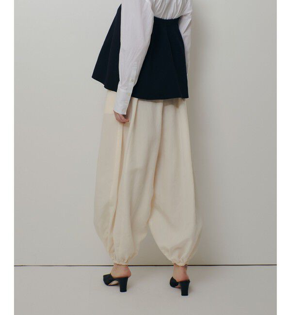 allureville「フィブリルポプリンバルーンパンツ」|チノ|