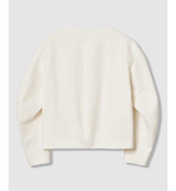 allureville「ミックスツイードノーカラージャケット」|ノーカラージャケット|