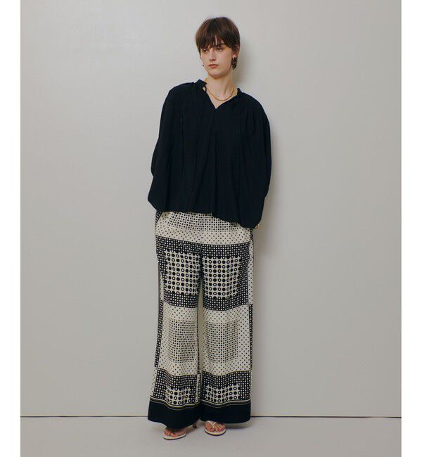 allureville「幾何プリントイージーパンツ」|チノ|