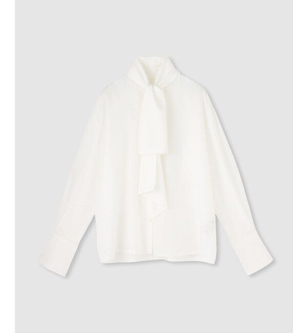 allureville「キュプラコットンビッグタイブラウス」|シャツ・ブラウス|