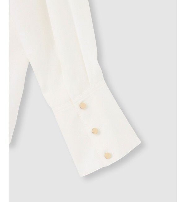 allureville「キュプラコットンビッグタイブラウス」|シャツ・ブラウス|