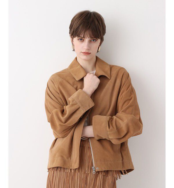 allureville「スウェードブルゾン」|ブルゾン・スタジャン|