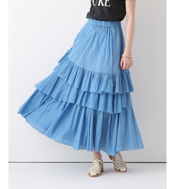allureville/イレギュラーティアードスカート