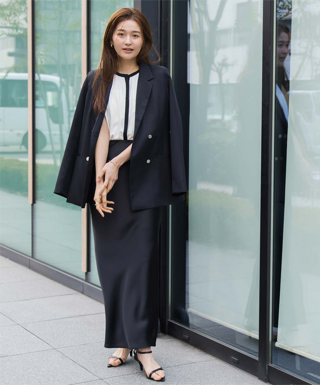 ur's「フレンチスリーブバンドカラーブラウス」|シャツ・ブラウス|