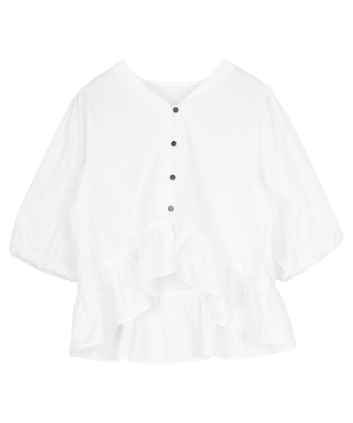 titivate「ペプラムギャザーパフスリーブブラウス」|シャツ・ブラウス|