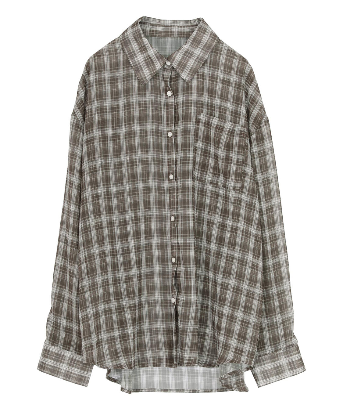 titivate「シアーチェックデザインシャツ」|シャツ・ブラウス|