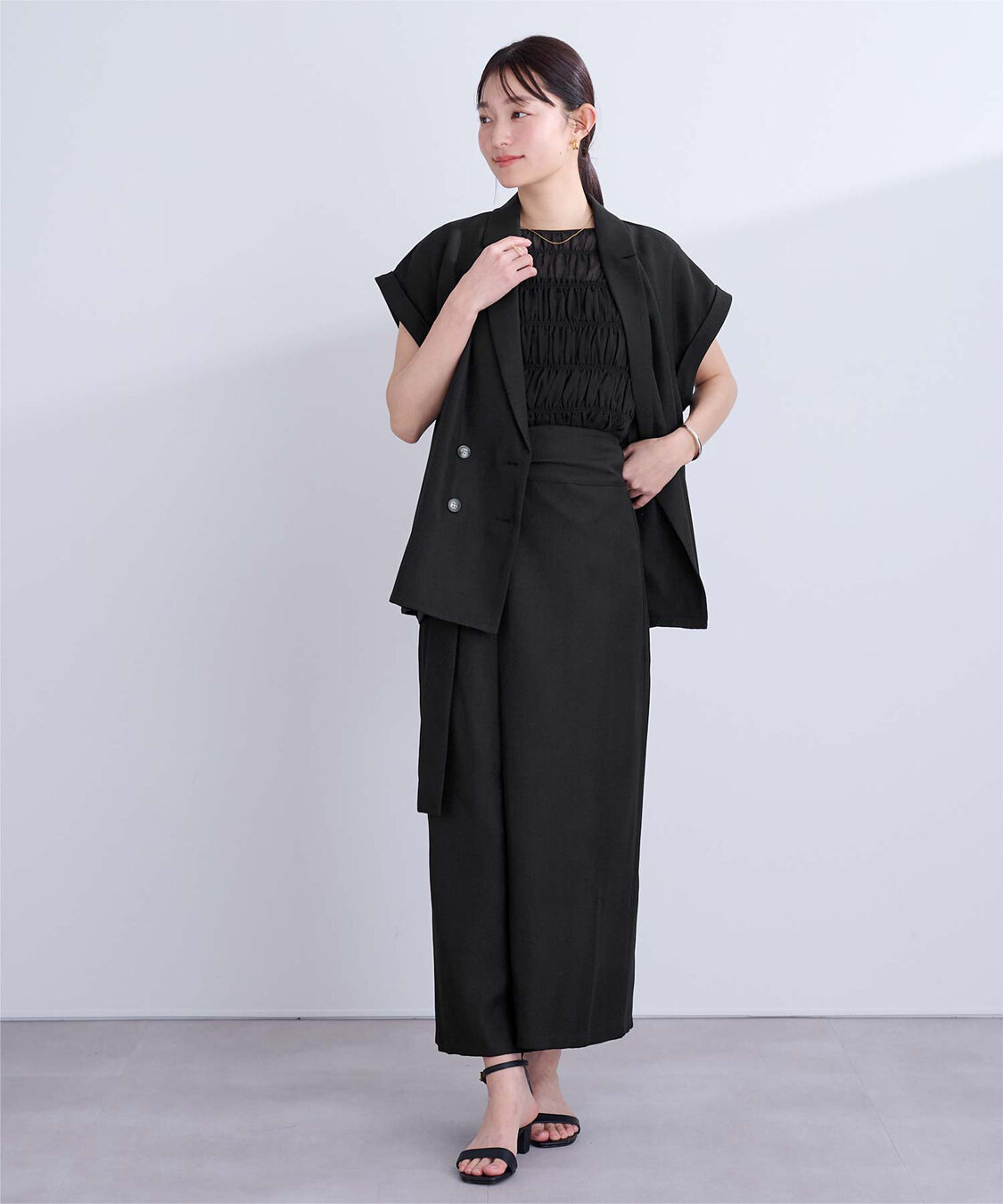 ur's「ノースリーブシャーリングブラウス」|シャツ・ブラウス|