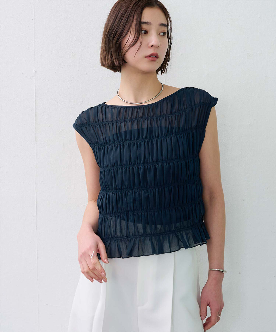 ur's「ノースリーブシャーリングブラウス」|シャツ・ブラウス|