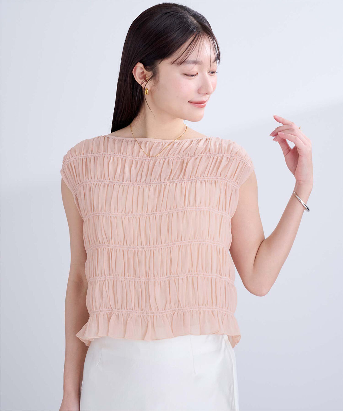 ur's「ノースリーブシャーリングブラウス」|シャツ・ブラウス|