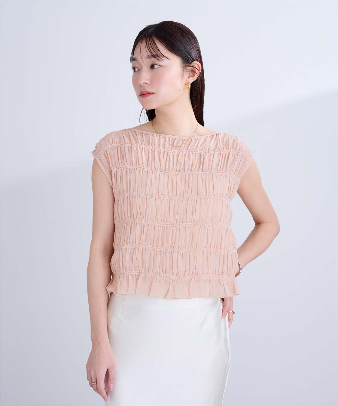 ur's「ノースリーブシャーリングブラウス」|シャツ・ブラウス|