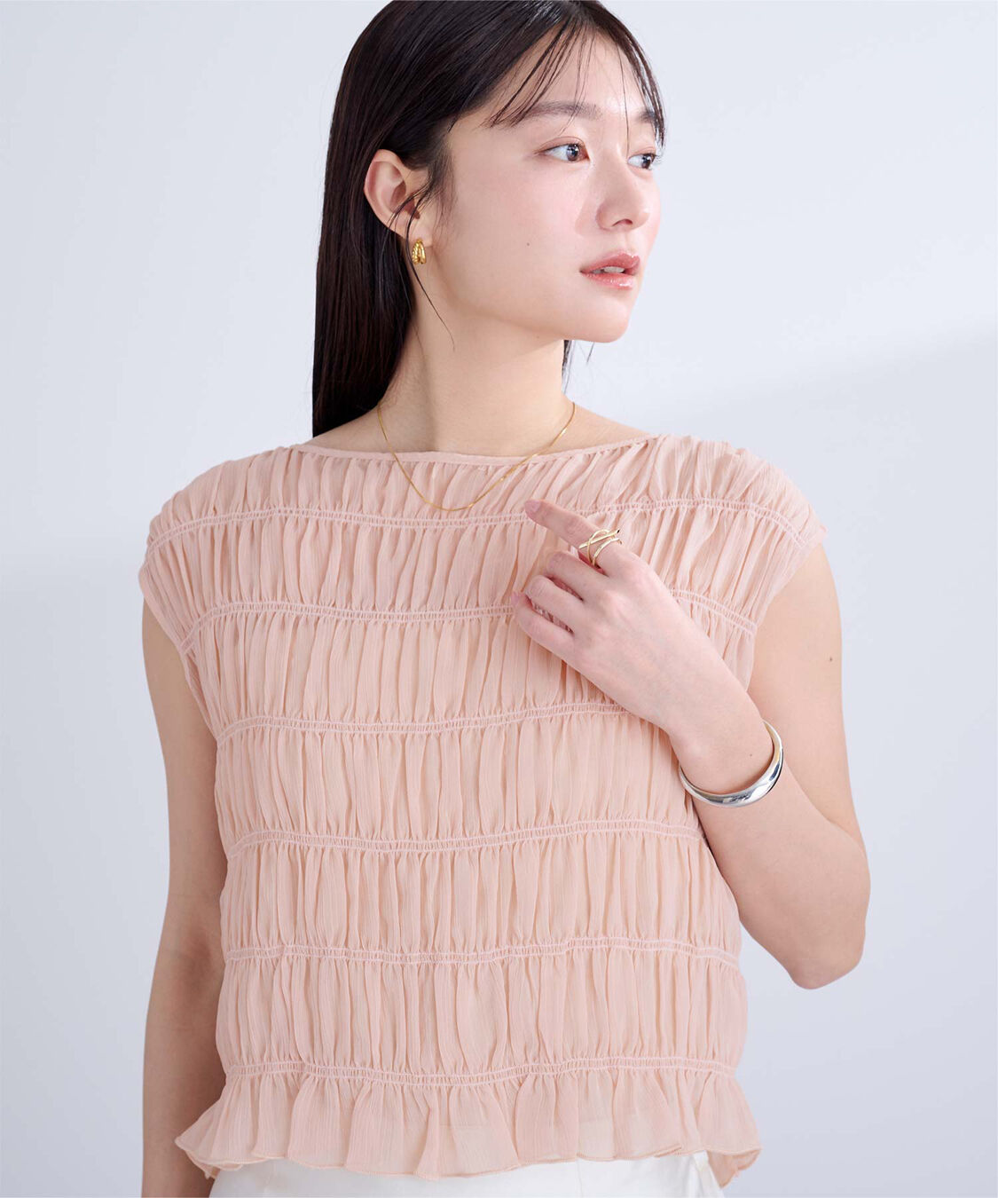 ur's「ノースリーブシャーリングブラウス」|シャツ・ブラウス|