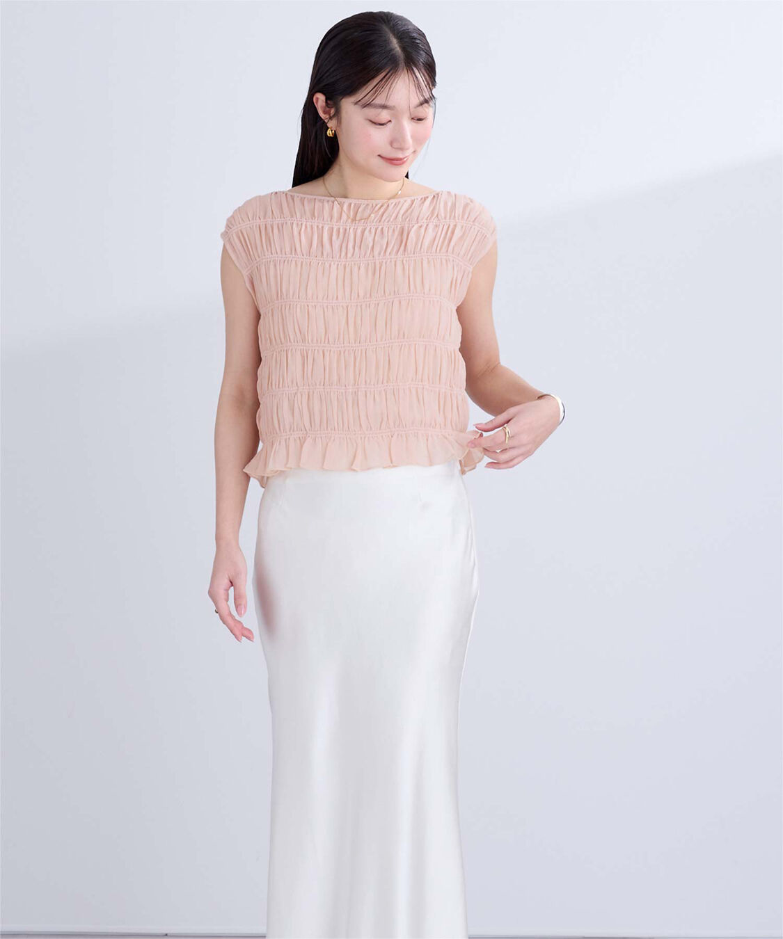 ur's「ノースリーブシャーリングブラウス」|シャツ・ブラウス|