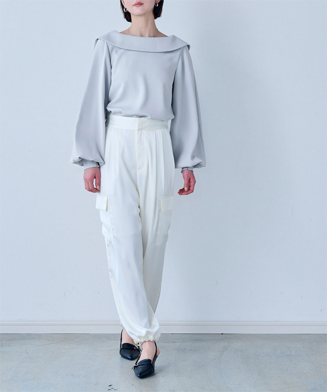 ur's「3wayワイド襟ブラウス」|シャツ・ブラウス|