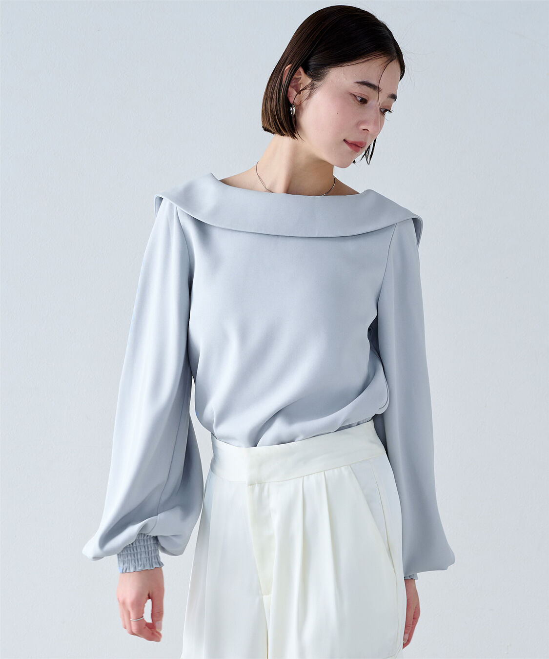 ur's「3wayワイド襟ブラウス」|シャツ・ブラウス|