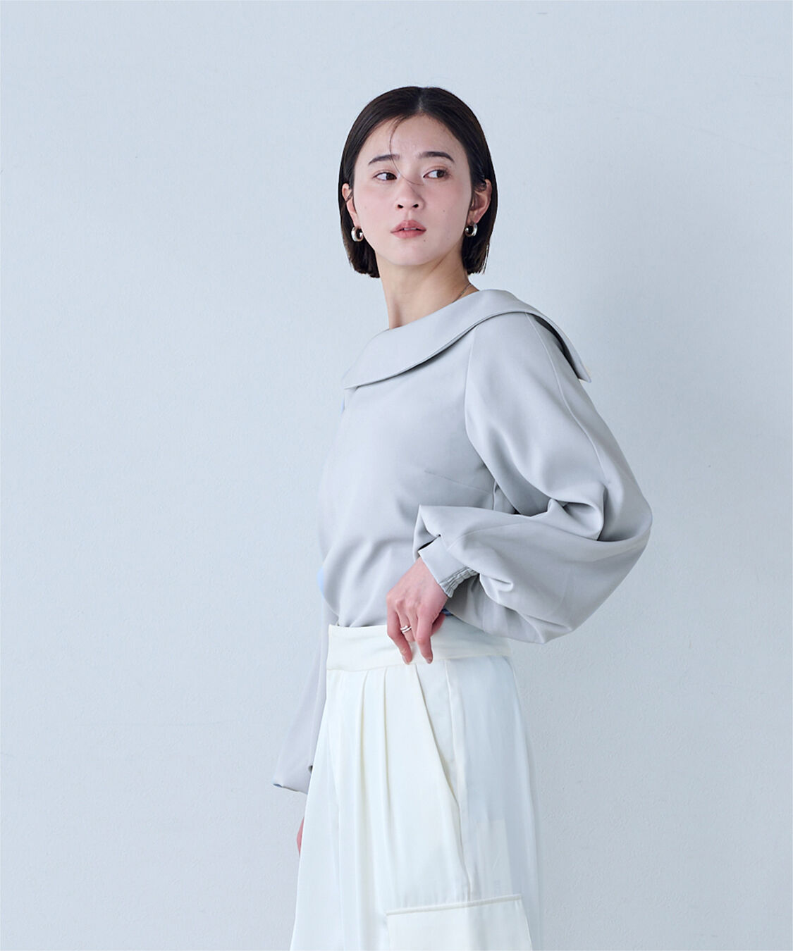 ur's「3wayワイド襟ブラウス」|シャツ・ブラウス|