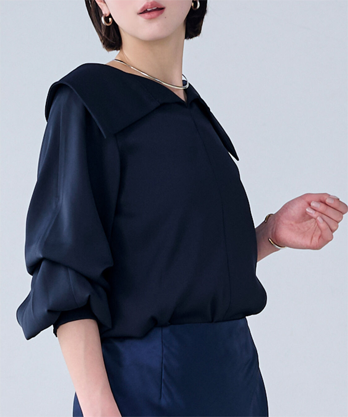 ur's「3wayワイド襟ブラウス」|シャツ・ブラウス|