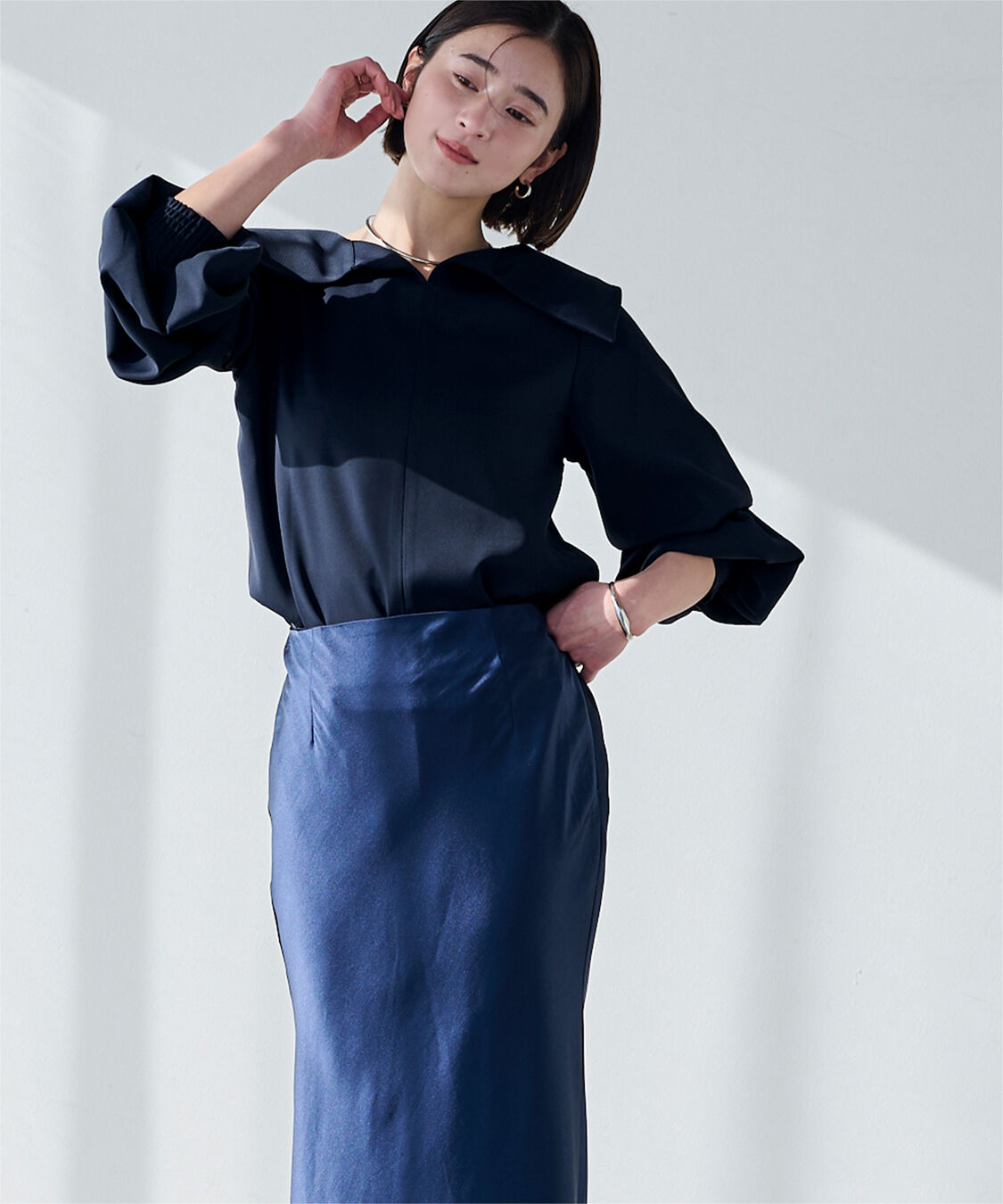 ur's「3wayワイド襟ブラウス」|シャツ・ブラウス|