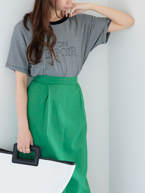 Te chichi「フレームロゴプリントTシャツ」|Tシャツ・カットソー|