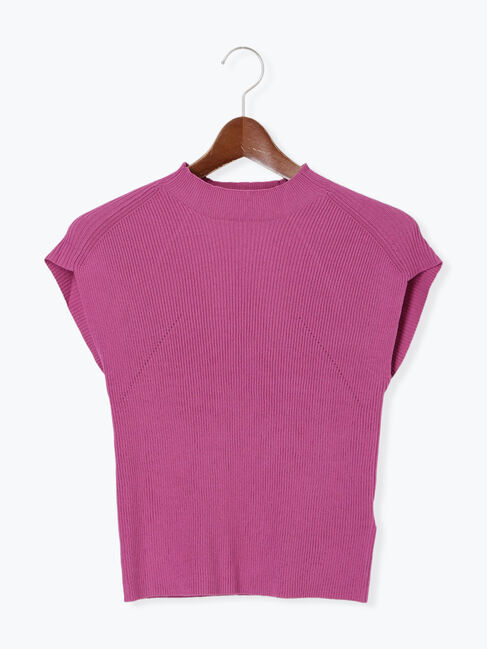 Te chichi「フレンチスリーブハイネックプルオーバー」|ニット・セーター|