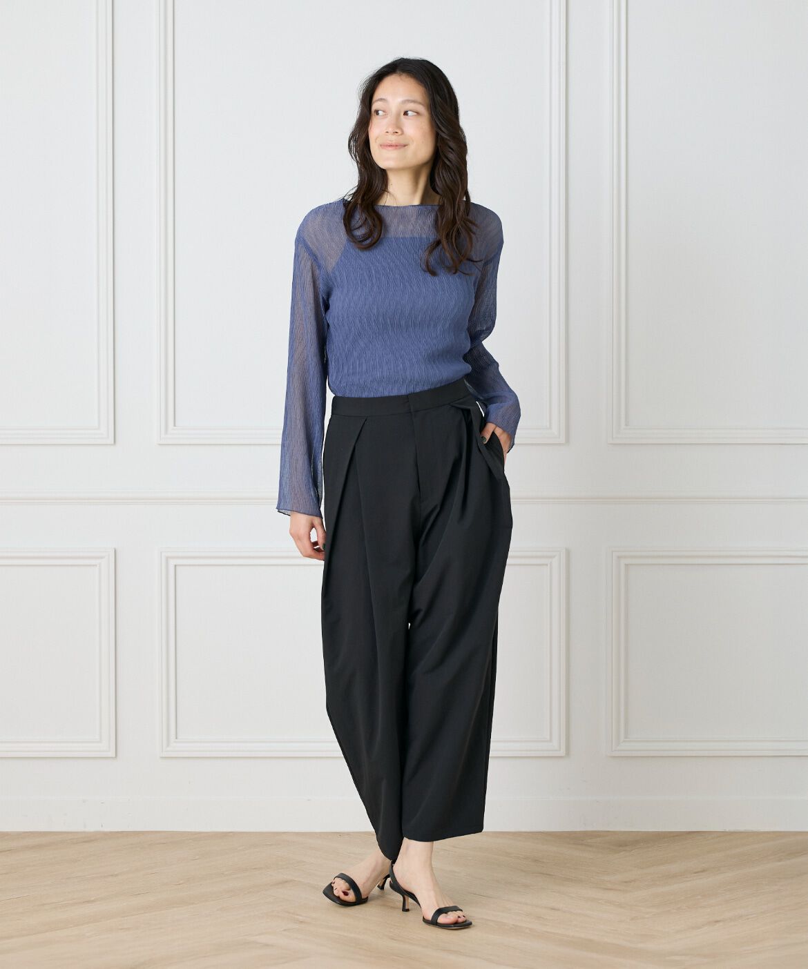 DAY by DAY it&rsquo;s international「シアー楊柳ボートネックプルオーバー」|シャツ・ブラウス|