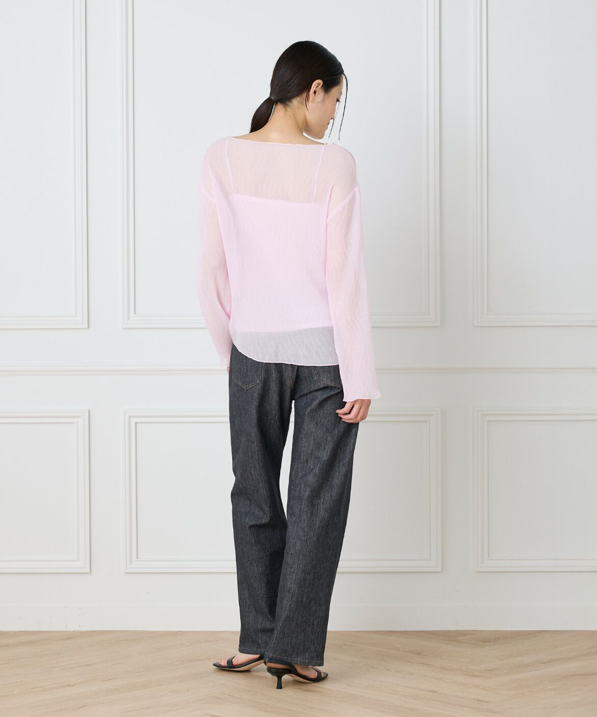 DAY by DAY it&rsquo;s international「シアー楊柳ボートネックプルオーバー」|シャツ・ブラウス|