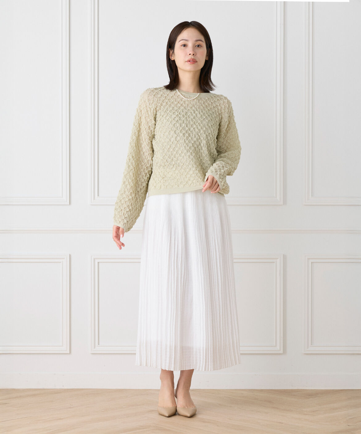 Le Souk「ジャカードニットプルオーバー」|ニット・セーター|